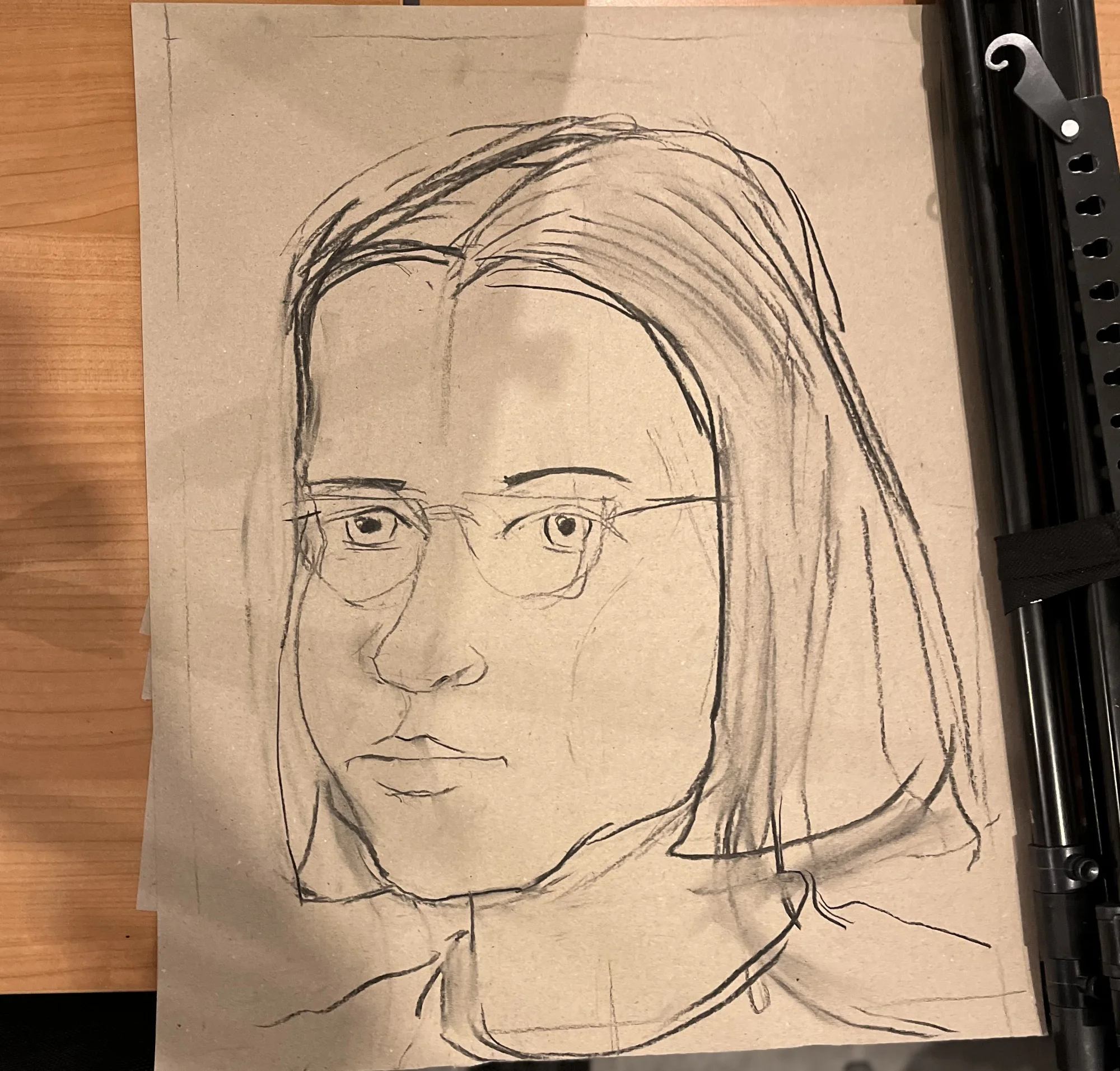 Students drawing at easels in the Berlin studio